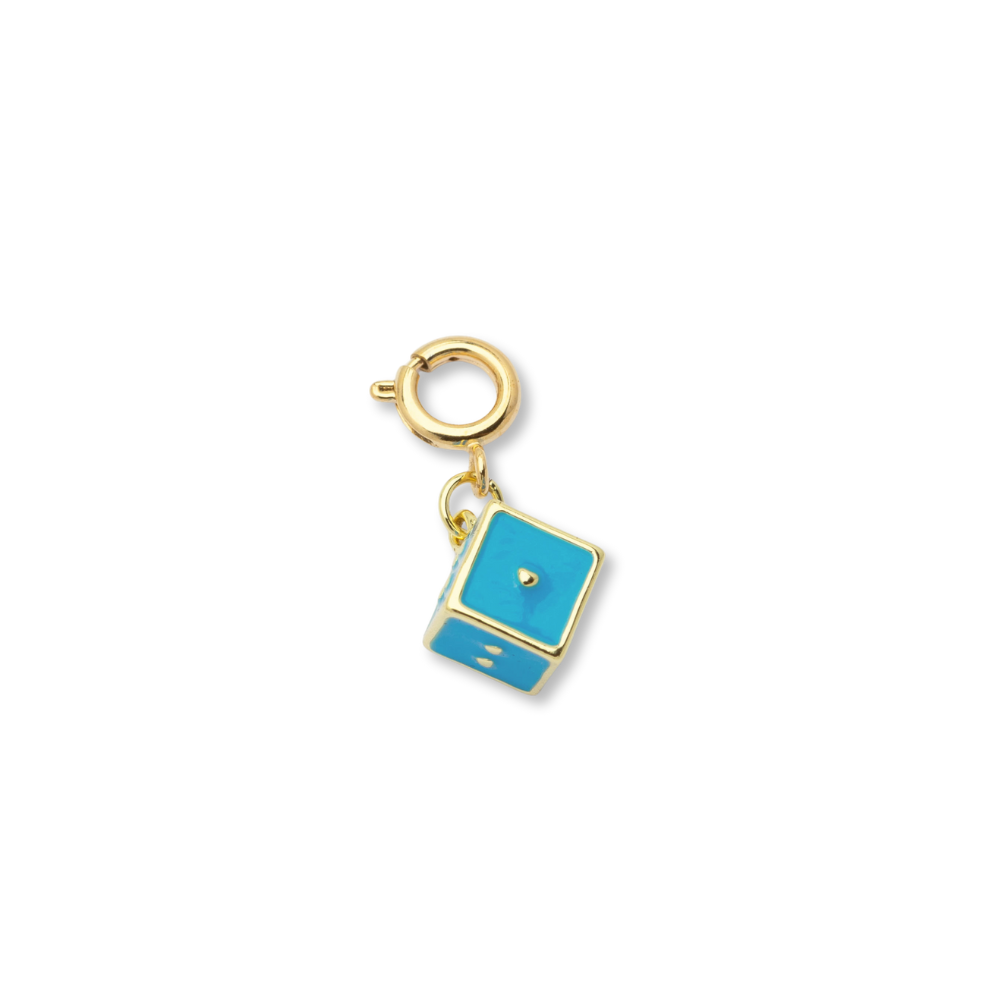 Blue Dice Charm