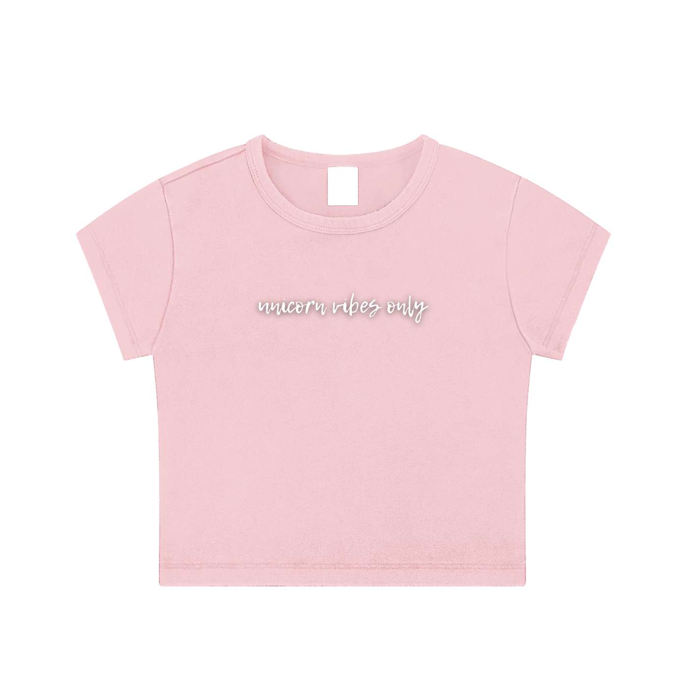 Unicorn Vibes Only Crop Top
