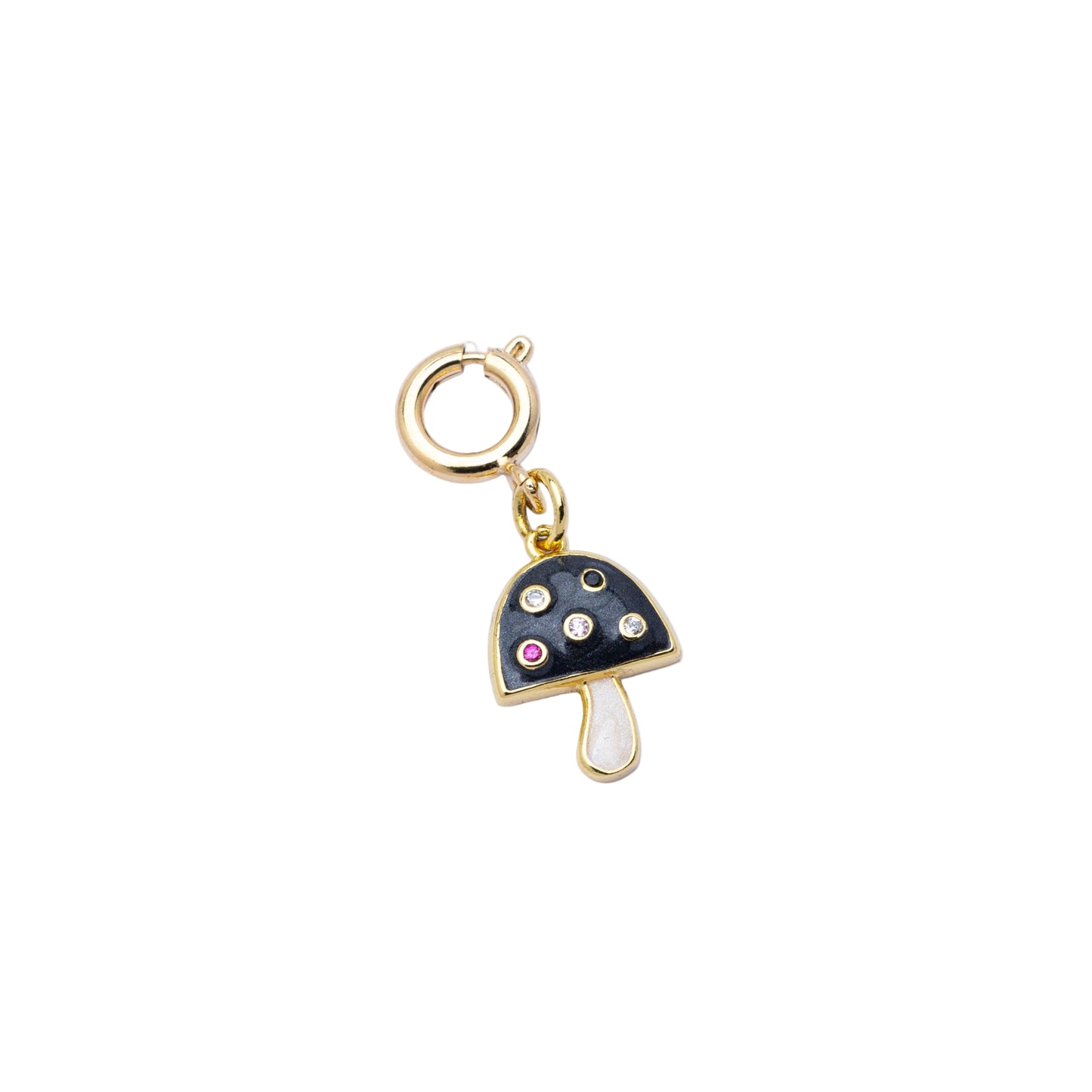 Black Mushroom Charm