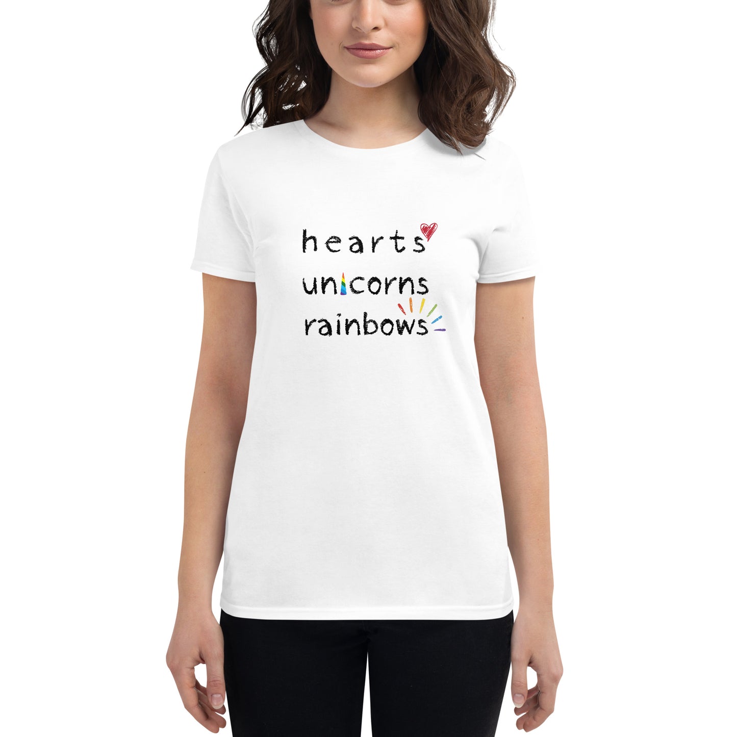 ❤️ 🦄 🌈 women's short sleeve iconic t-shirt.