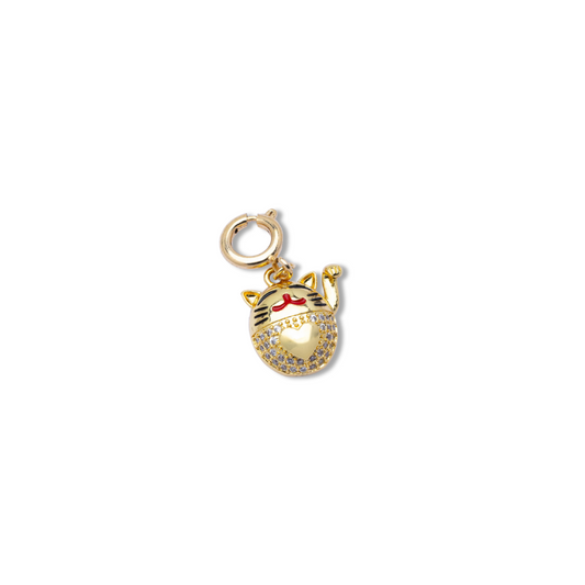 Golden Cat Charm